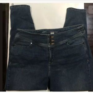 LANE BRYANT HIGH RISE SUPER STRETCH SKINNY JEANS